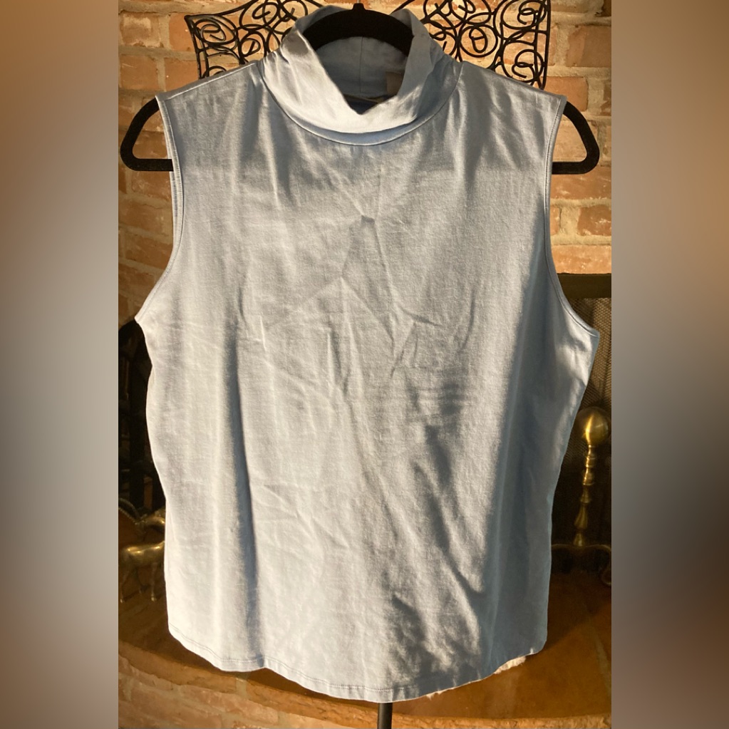 Croft & Barrow Sky Blue Stretch Top